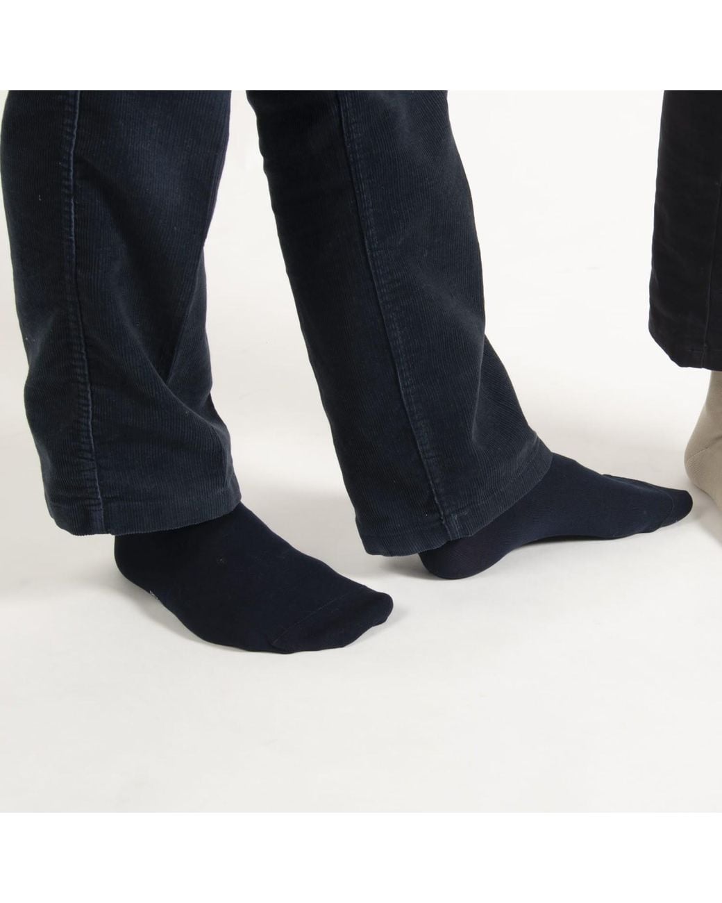 Peper Harow - Made in England Blue Royal Classic Plain Socks for men