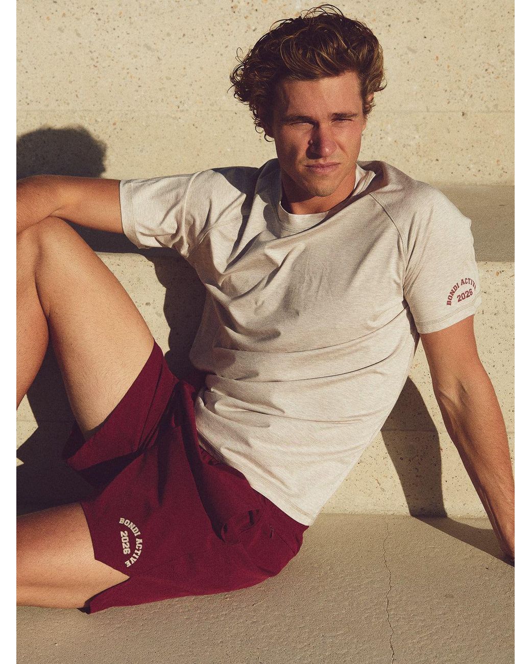 Bondi Active White Neutrals Forma Tech Tee for men