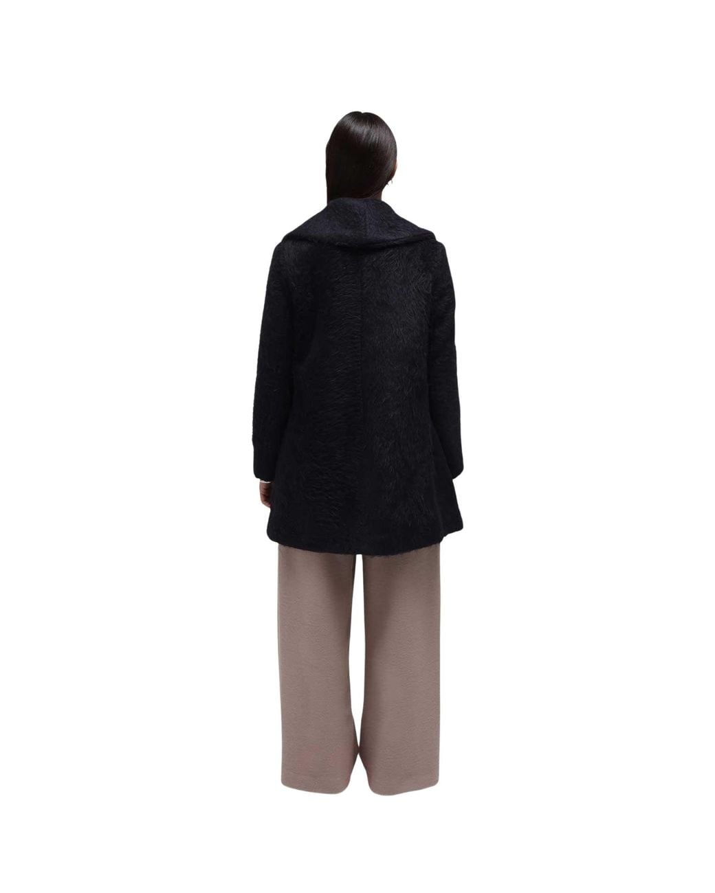 Humans & Land Black Winter Short Coat