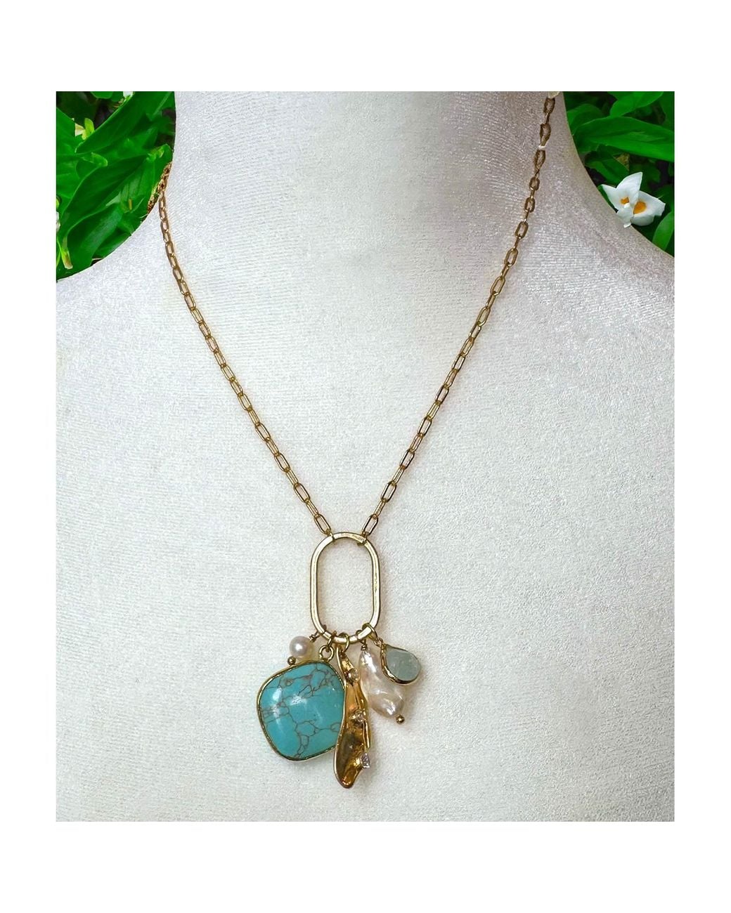 Rare Matters Jewelry Metallic Radiance Charm Necklace