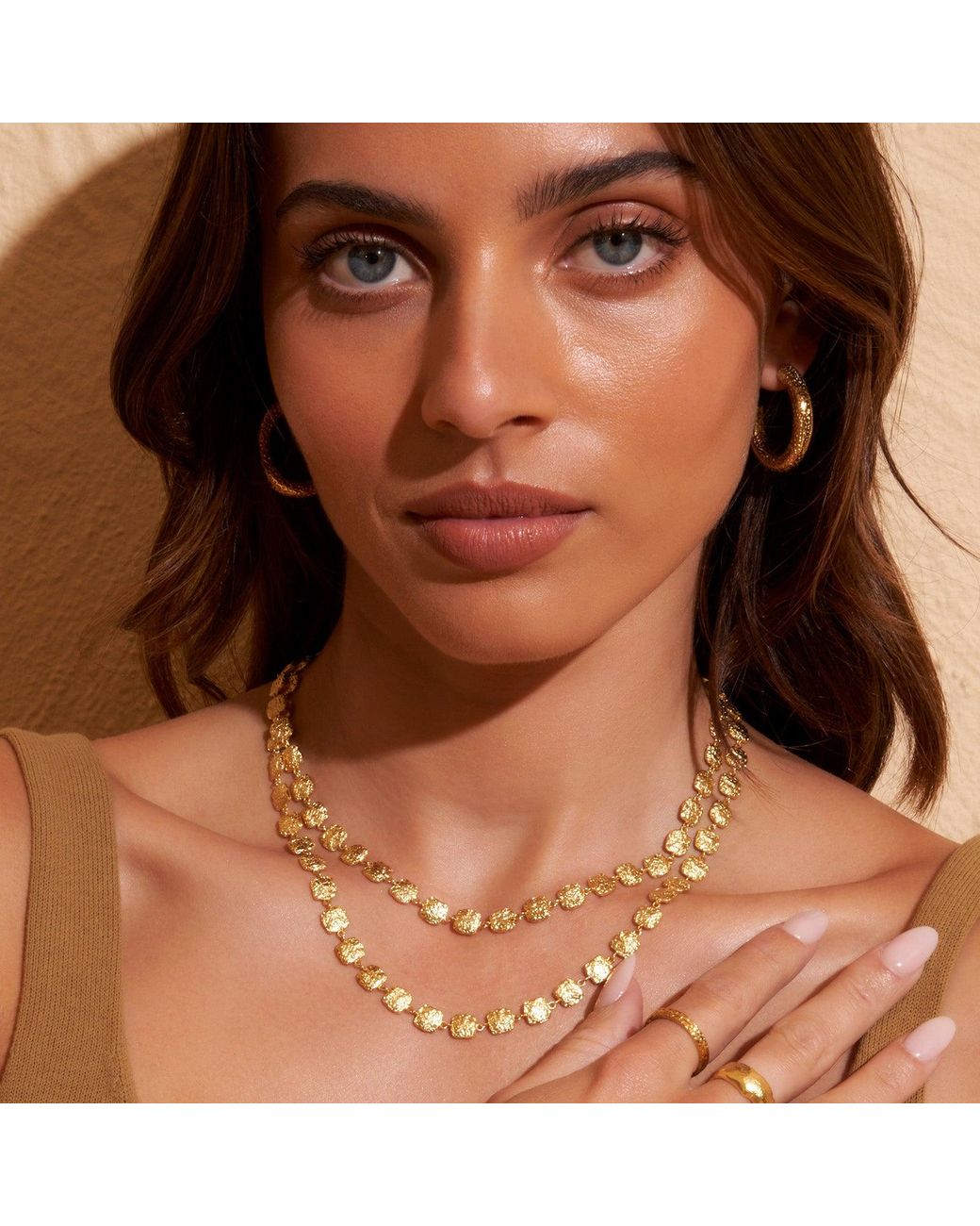 ARMS OF EVE Metallic Emilia Gold Necklace