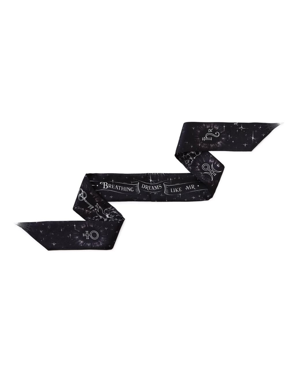 Silk&Soul Black Aquarius Zodiac Twilly