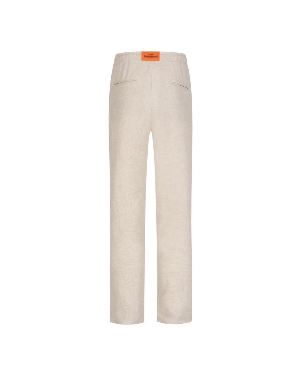 Maison Tangerine Natural Neutrals Neutral Sand Linen Long Pants For for men