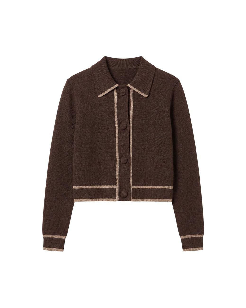 Brodie Cashmere Brown Adeline Fitted Jacket