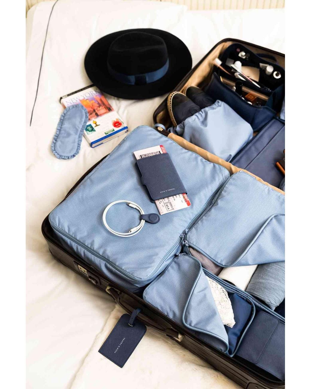 Pack'n Travel Blue Luggage Tag Dark