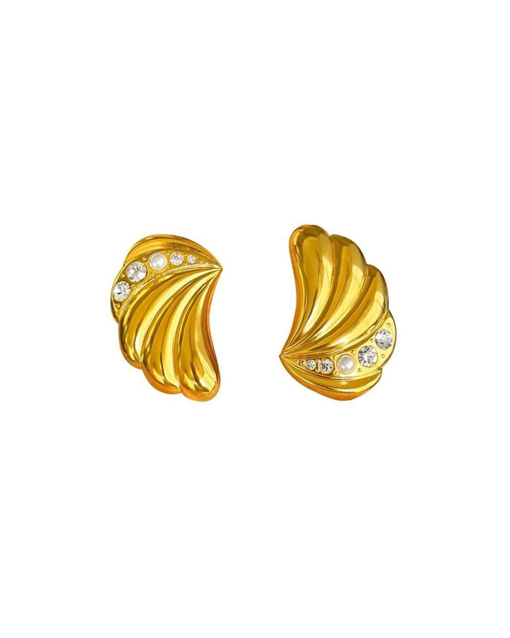 Eyeconic by Samar Ajram Yellow Arguelles Shell Earrings