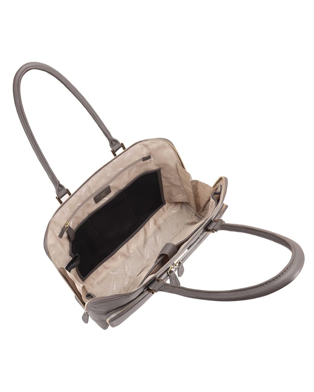 Paul Costelloe Gray Filton Leather Tote Bag