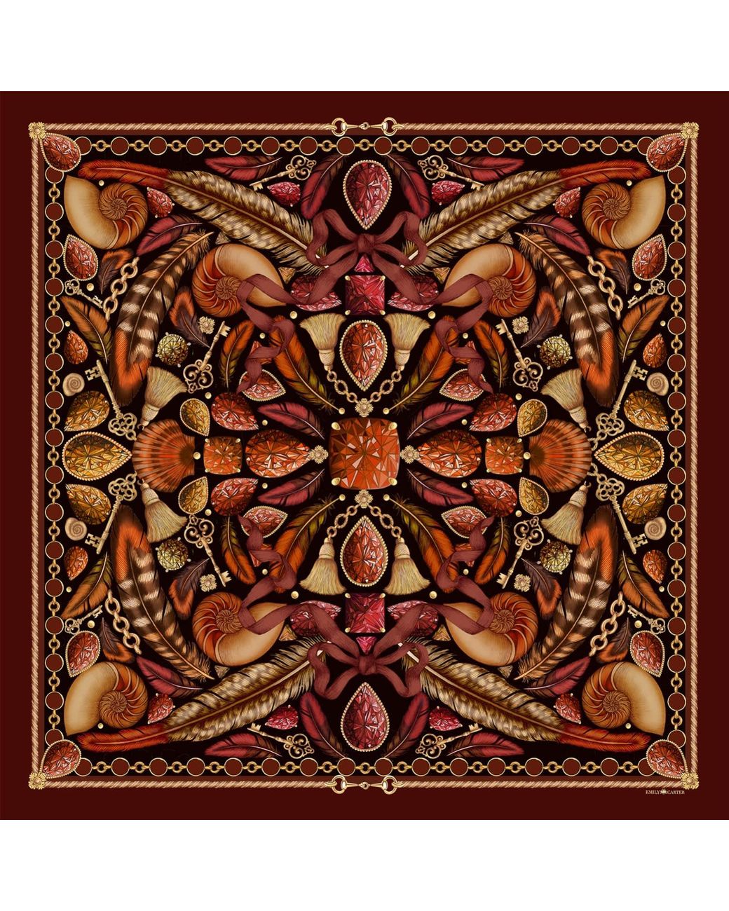 Emily Carter Brown The Feather Baroque Scarf