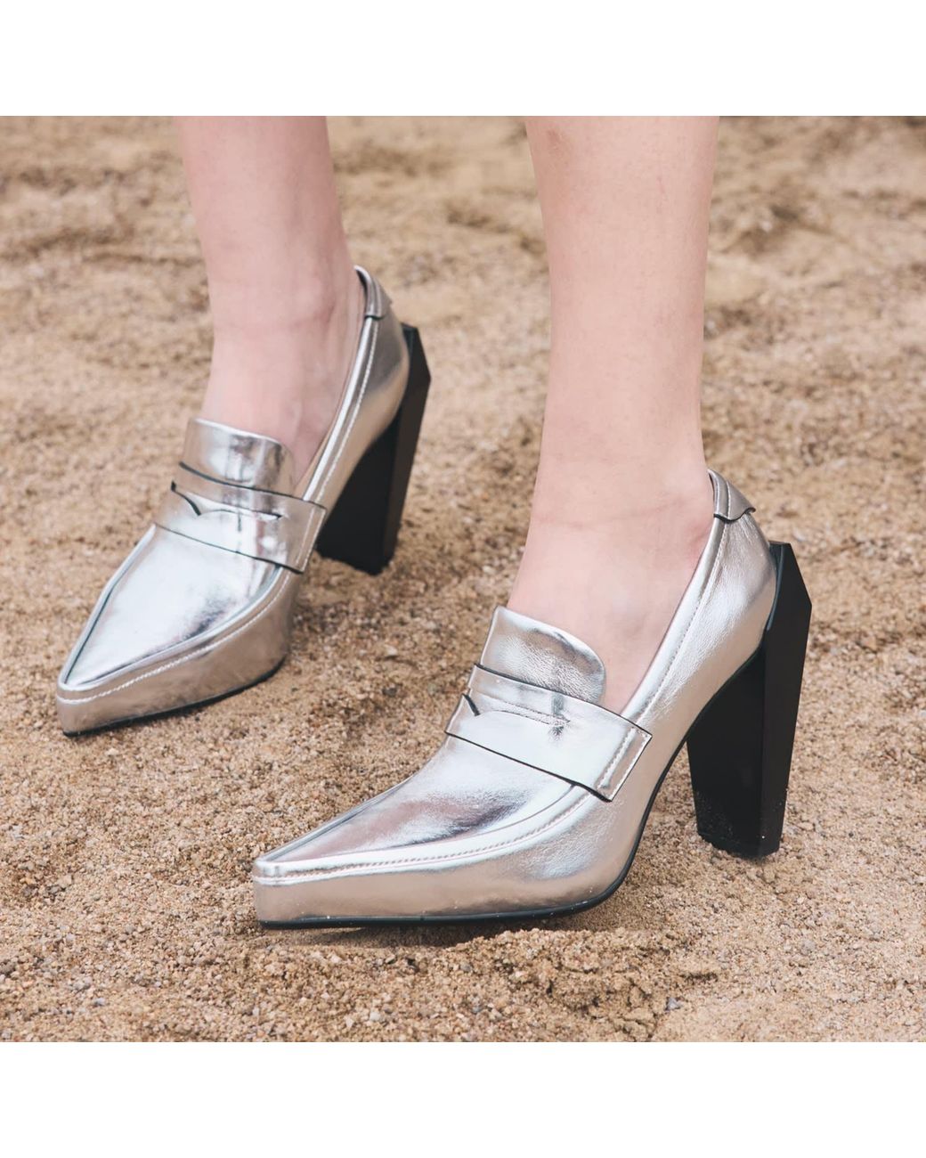United Nude White Gem Loafer Hi