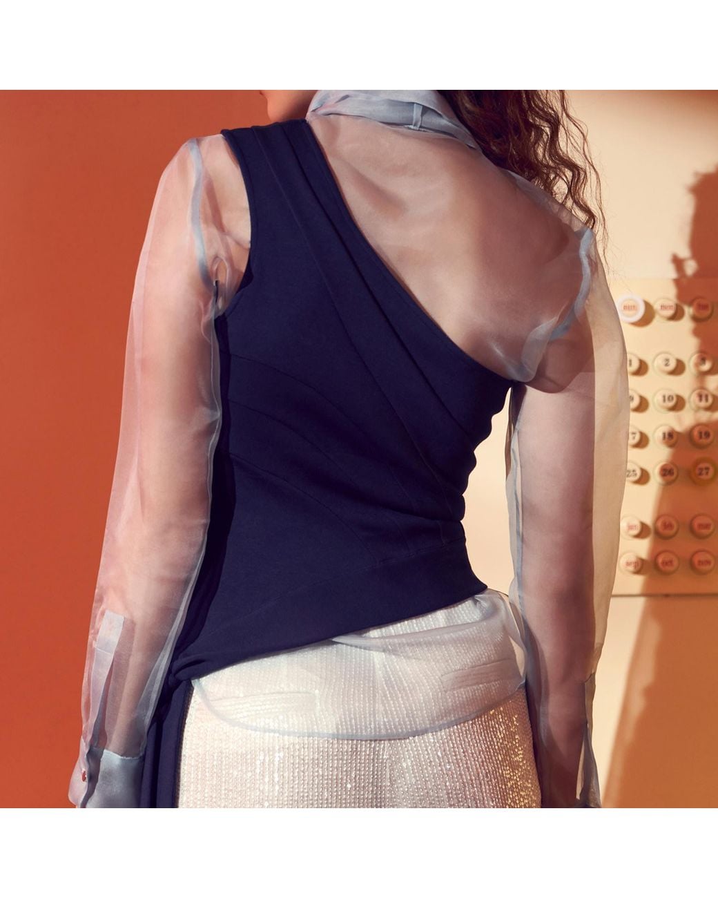 Emma Wallace Blue Dione Top