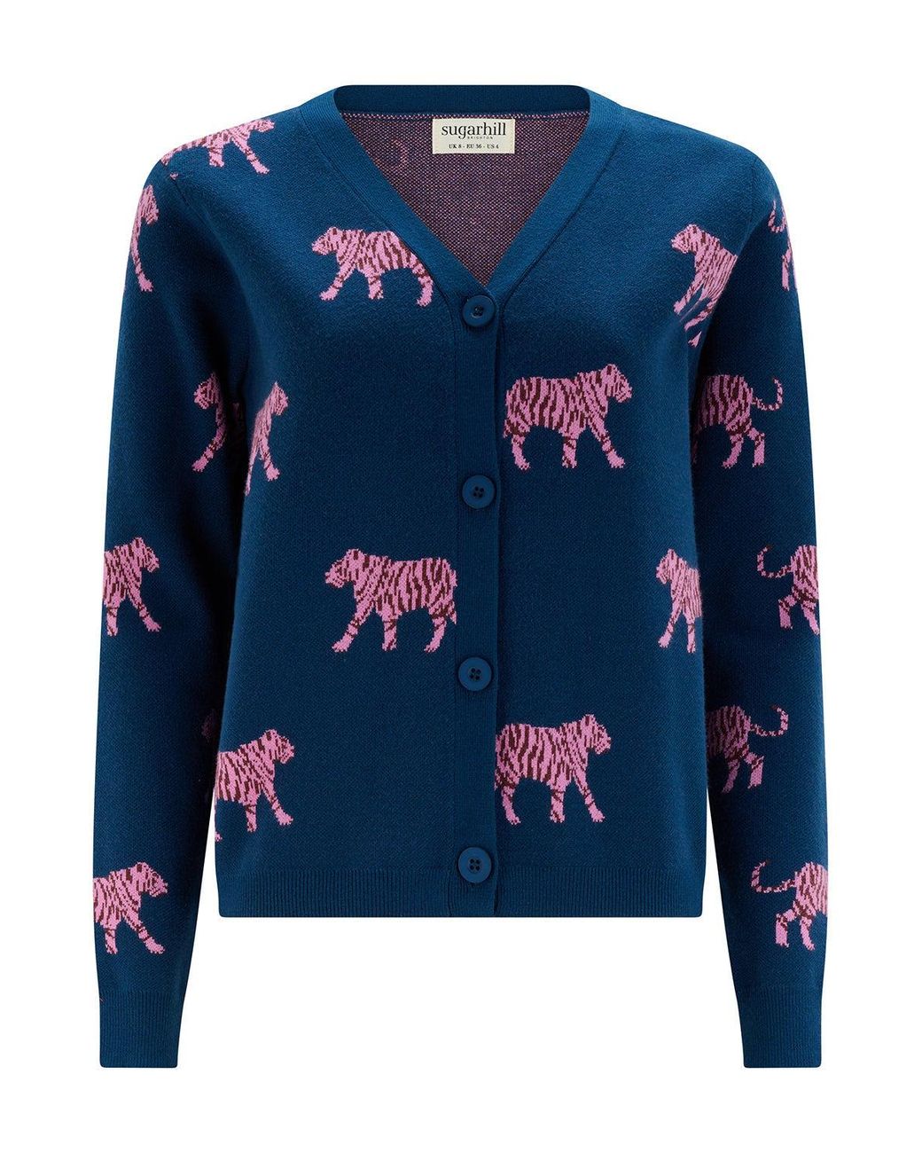 Sugarhill Blue Jennifer Cardigan Tiger