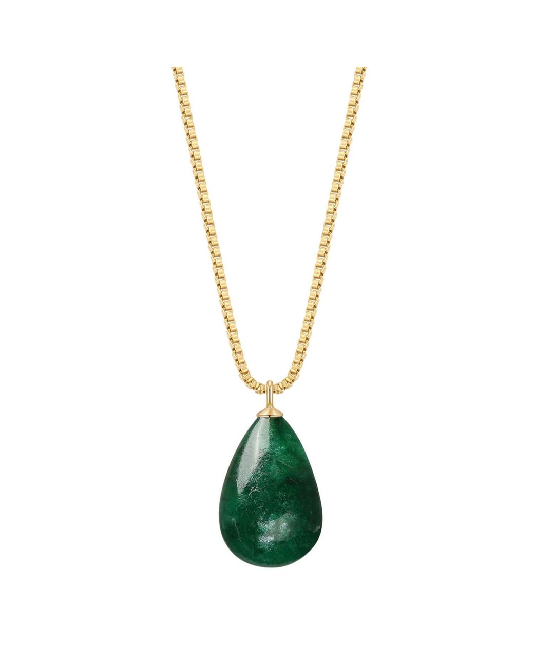 Katy Faye Metallic May Emerald Necklace