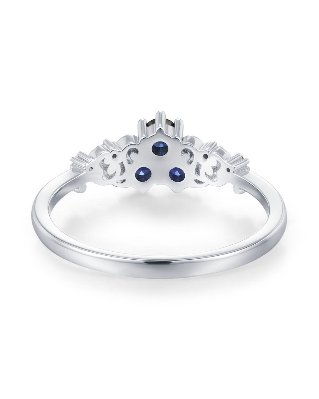 Azura Jewelry New York Blue Sapphire Of The Waterborn Ring Vermeil