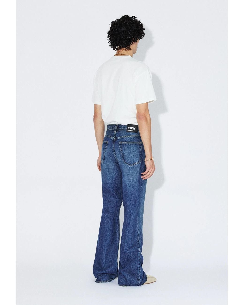 Dr. Denim Blue Rift Wide Bootcut for men