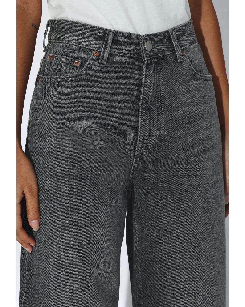 Dr. Denim Gray Donna High Relaxed