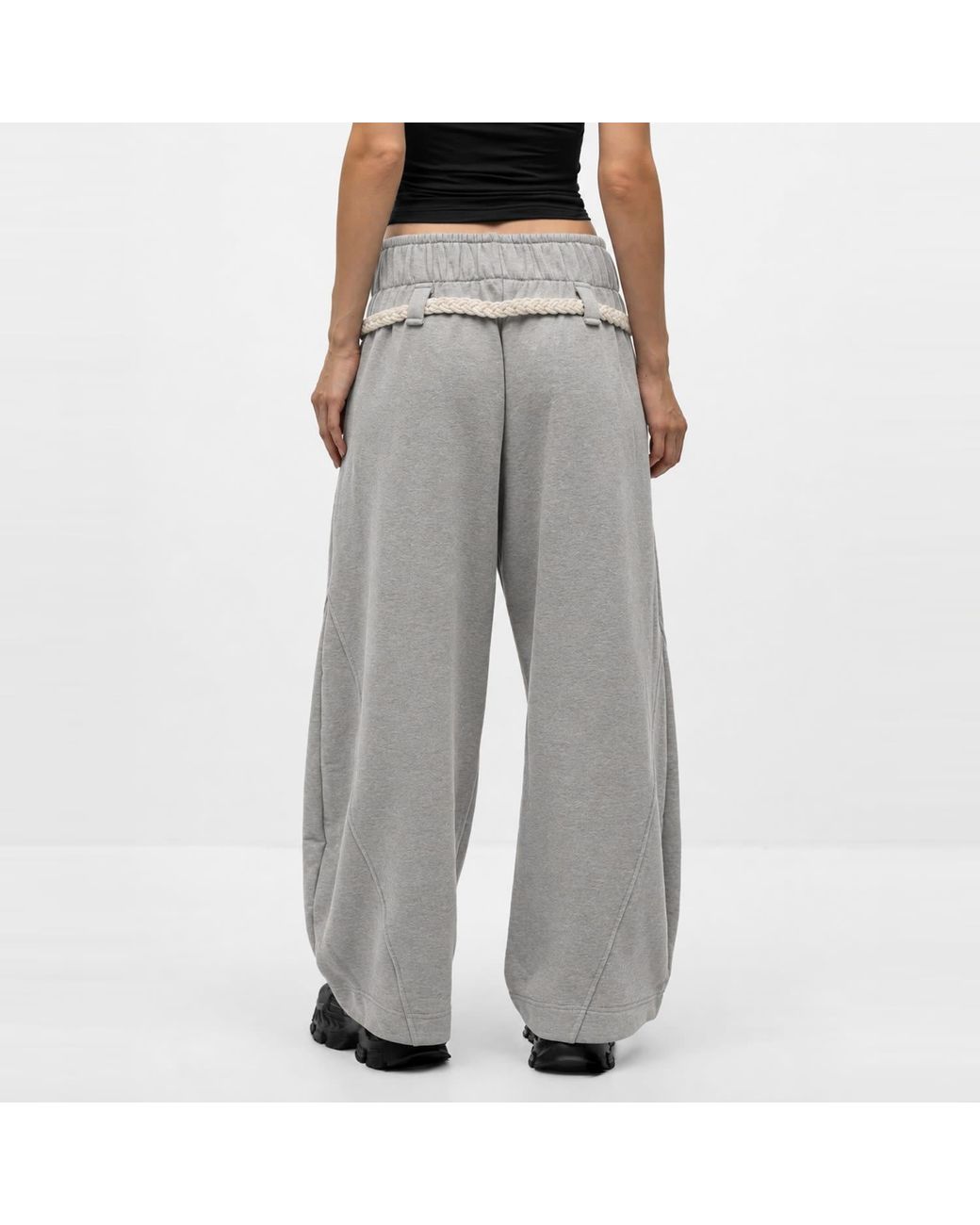 Mandragora Gray Relaxed Cotton Sweatpants Sento