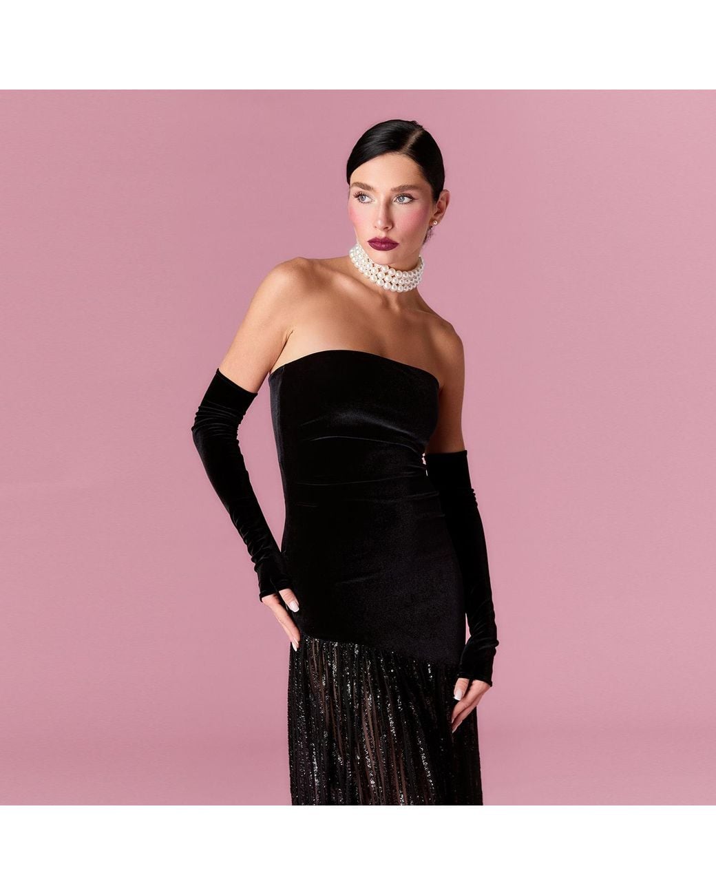 Nur Karaata Black Florence Gown