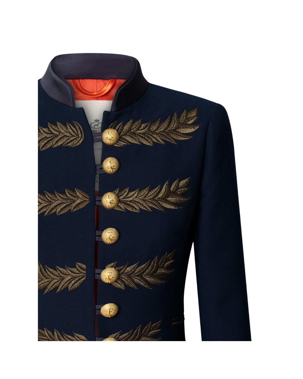The Extreme Collection Blue Embroidered Blazer Renata Love
