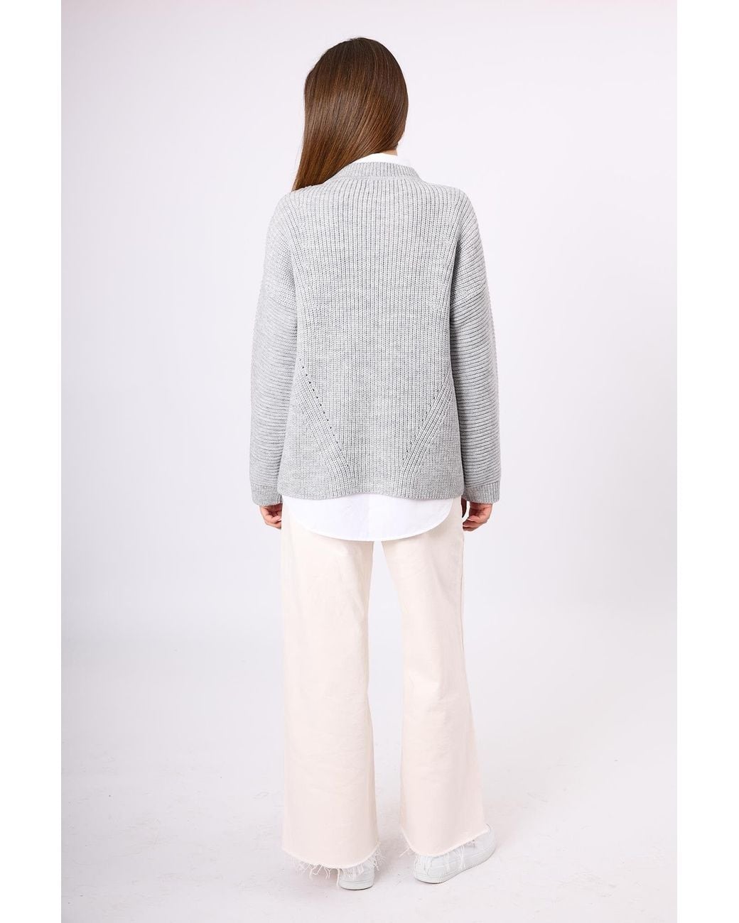 Peraluna Gray Nikita Thessaloniki Knit Pullover