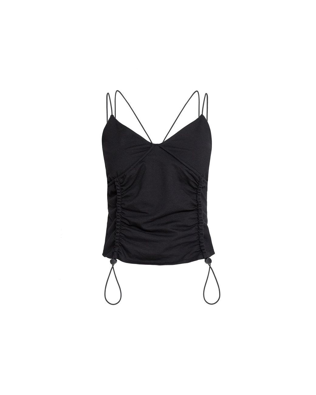 Audrey Vallens Black Spades Two Gathered Seam Bustier