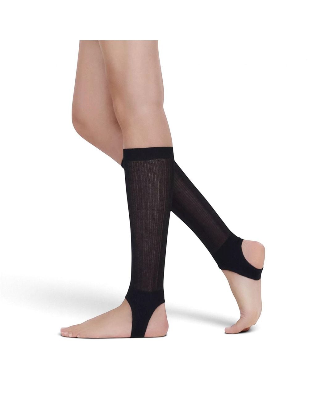 HIGH HEEL JUNGLE by KATHRYN EISMAN Black Show Pony Fine Strirrup Socks
