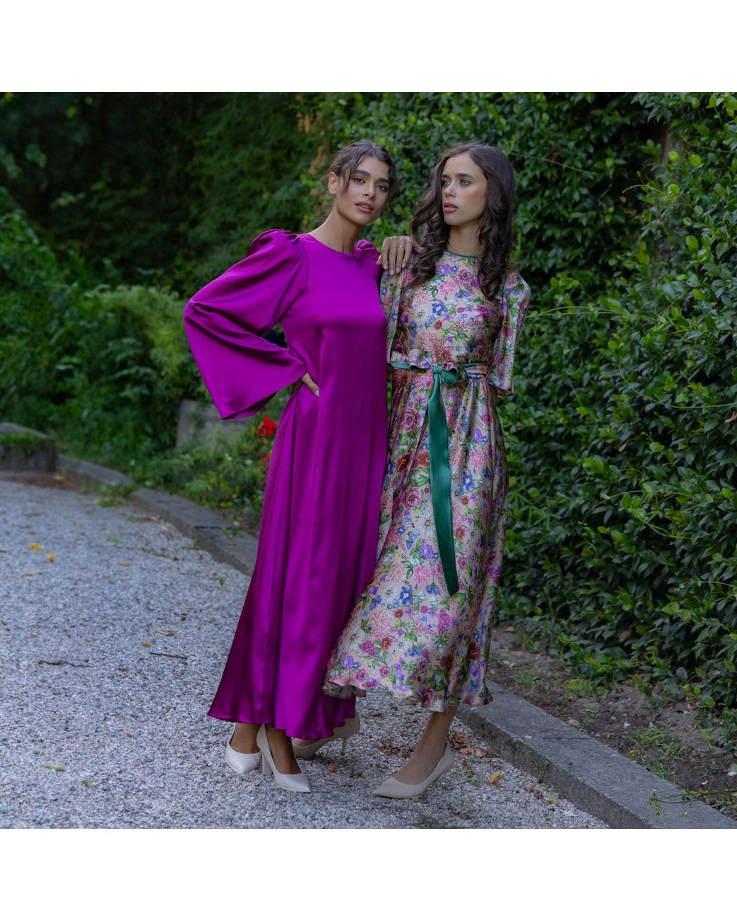 Sofia Tsereteli Purple Flare Dress