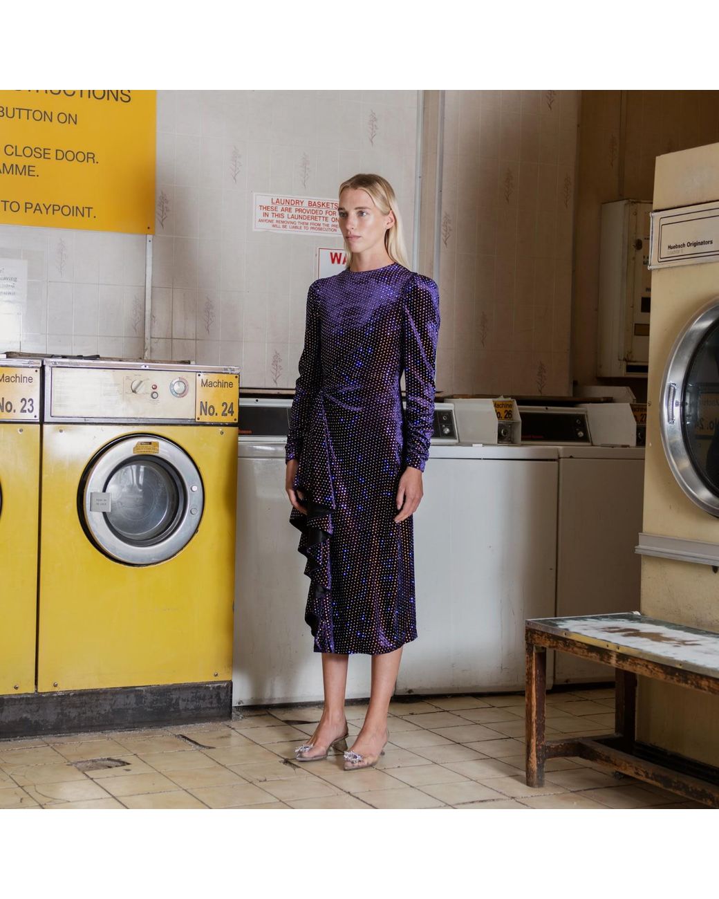 RUE AGTHONIS Purple Digestif Dress
