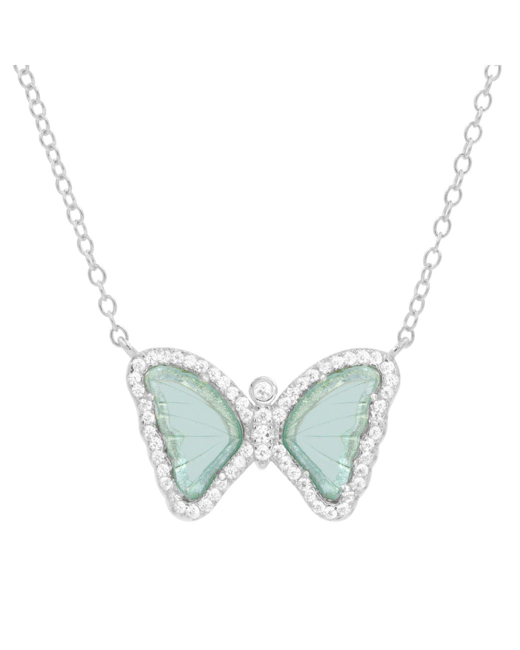 KAMARIA Blue Mini Butterfly Necklace