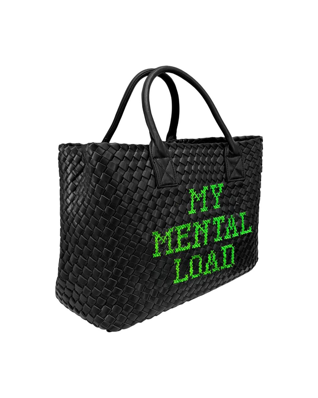 Lilly Loves Black My Mental Load Vegan Bag
