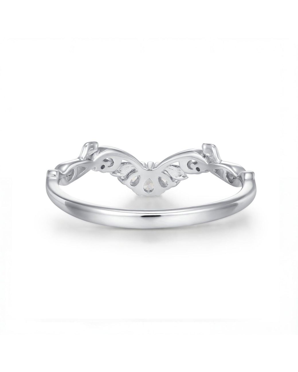 Azura Jewelry New York White Moonpetal Band Vermeil