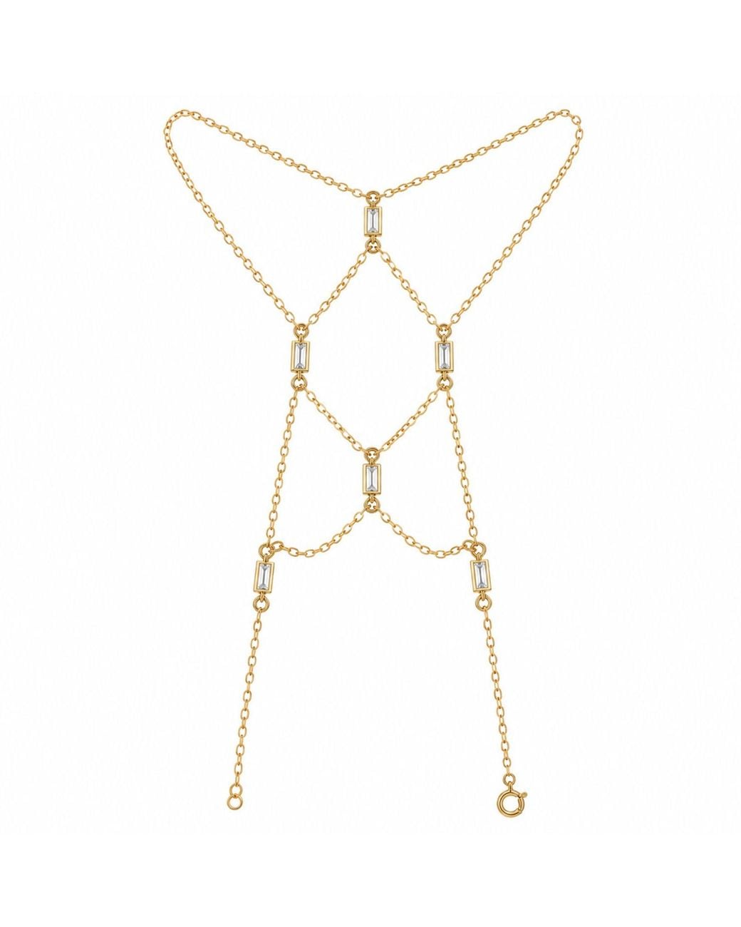 La Soula Jewelry Metallic Neutrals Amelie Handchain