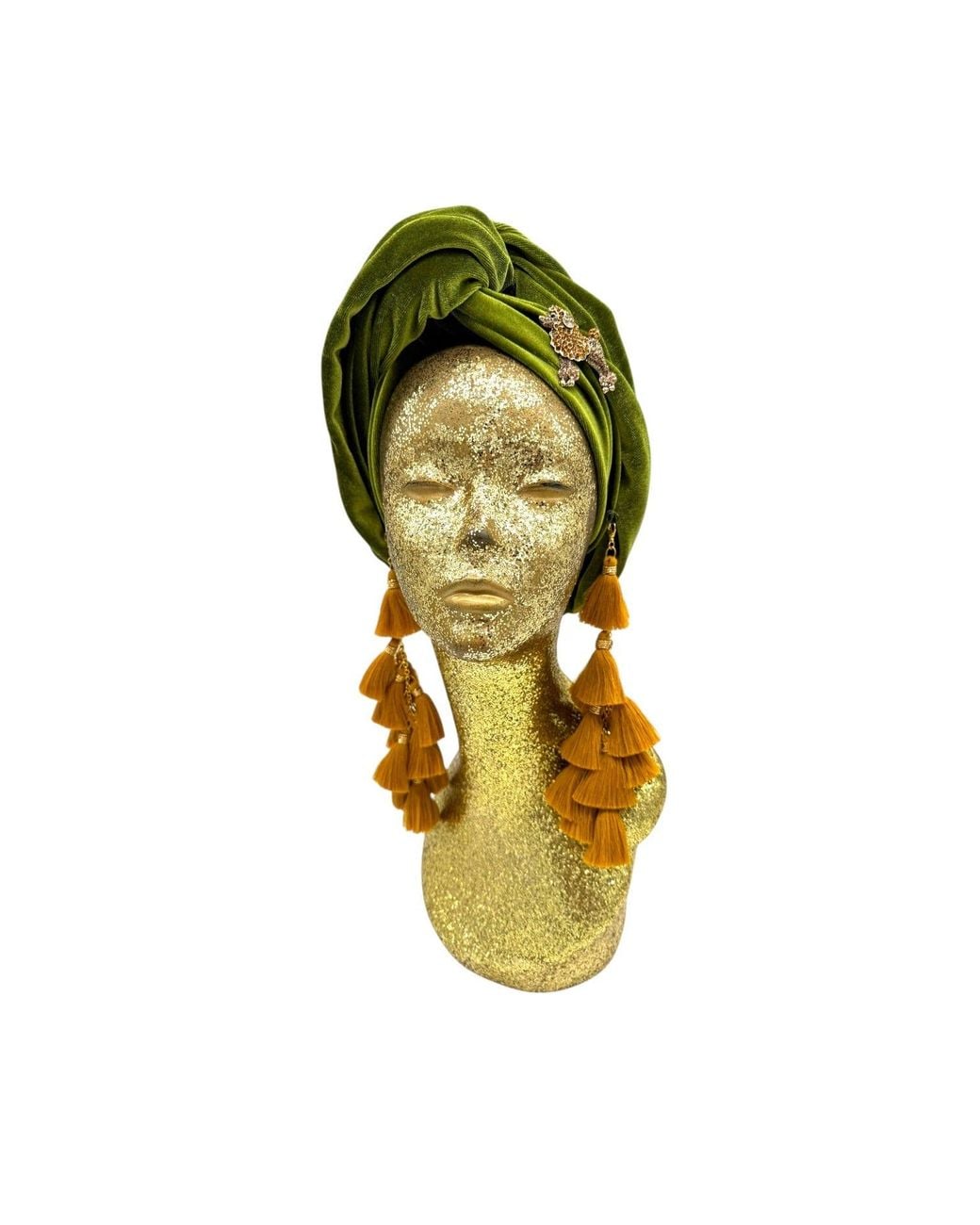 Julia Clancey Yellow Poodle Chacha Turban