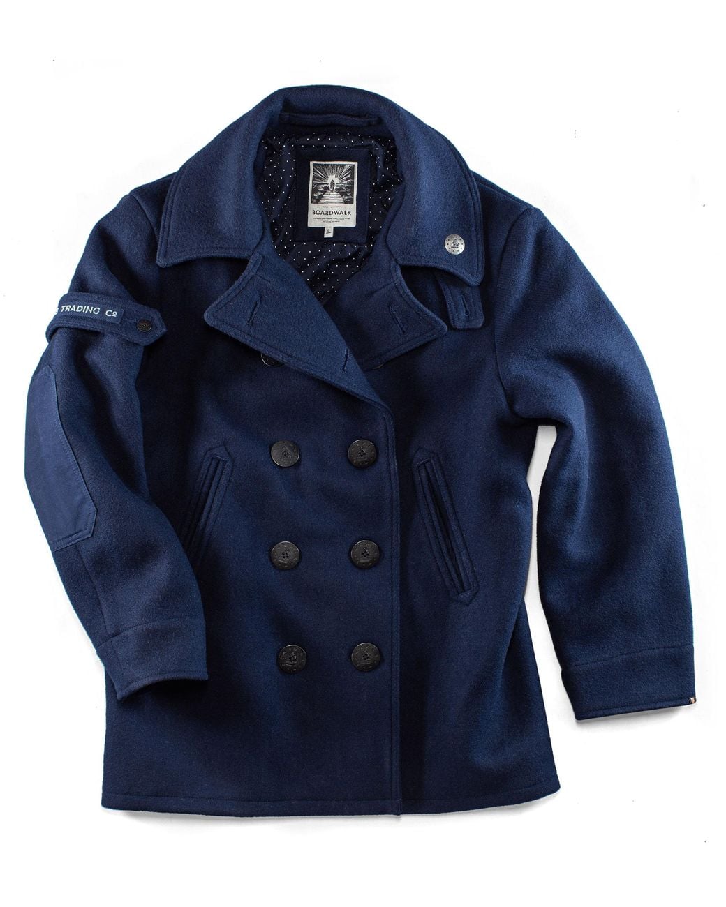 &SONS Trading Co Blue Boardwalk Peacoat for men