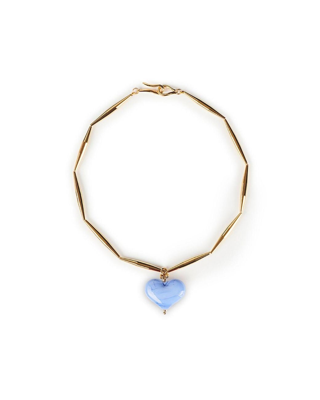 Tohum Design Metallic Cuore Necklace – Cornflower
