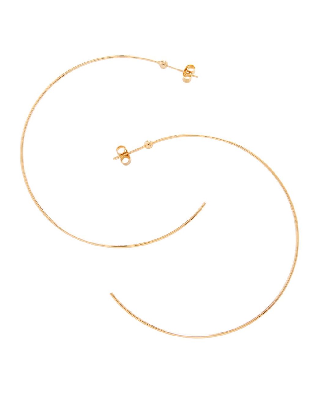 Belinda Jewelz White Faye Bullseye Lightweight Large Hoops