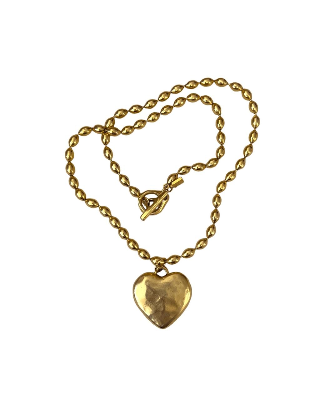 Sccollection Metallic Cara Heart Necklace