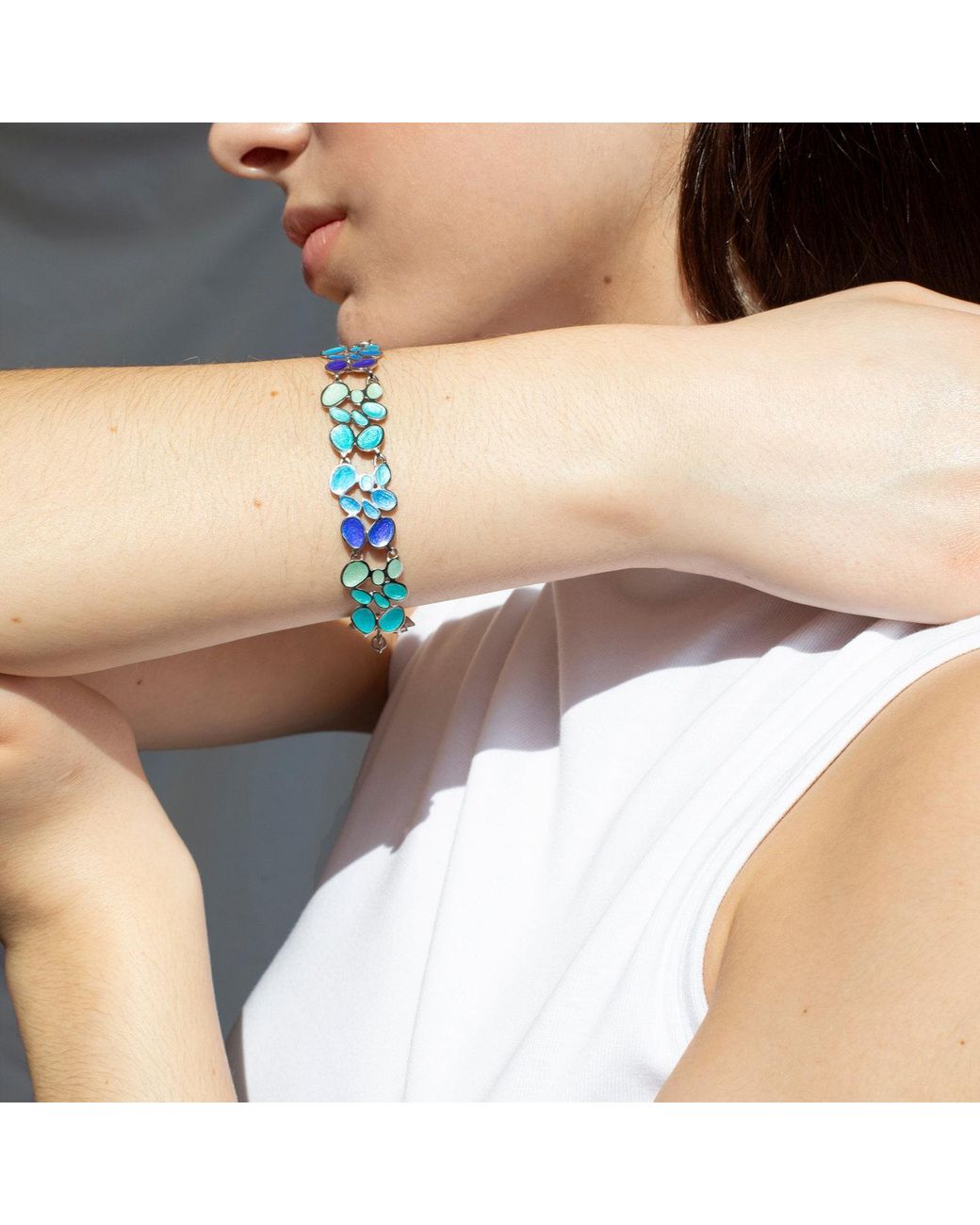 Joidart Blue Plated Bracelet Gaudí Jewelry