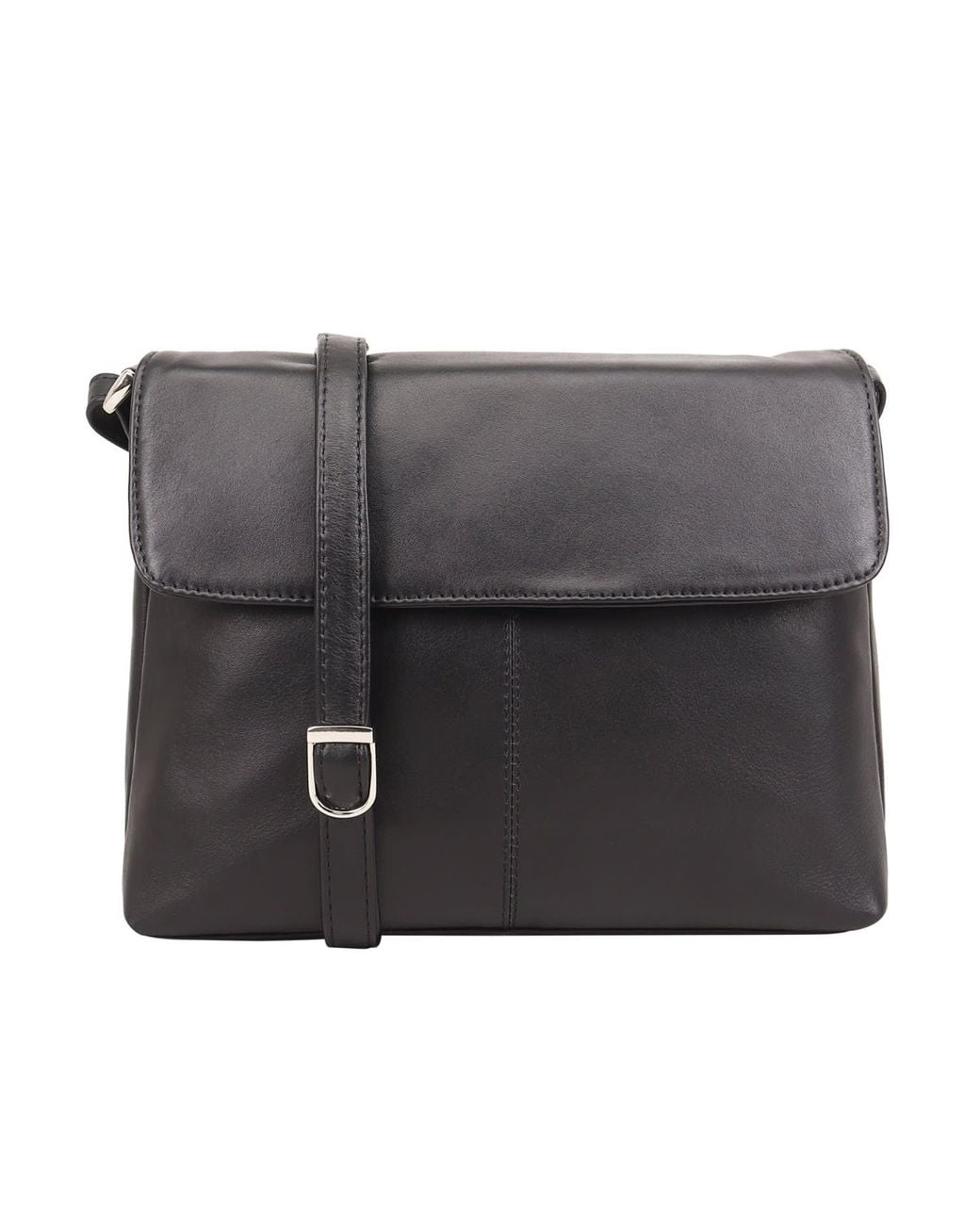 Lloyd Baker Black Kheda Leather Crossbody Bag