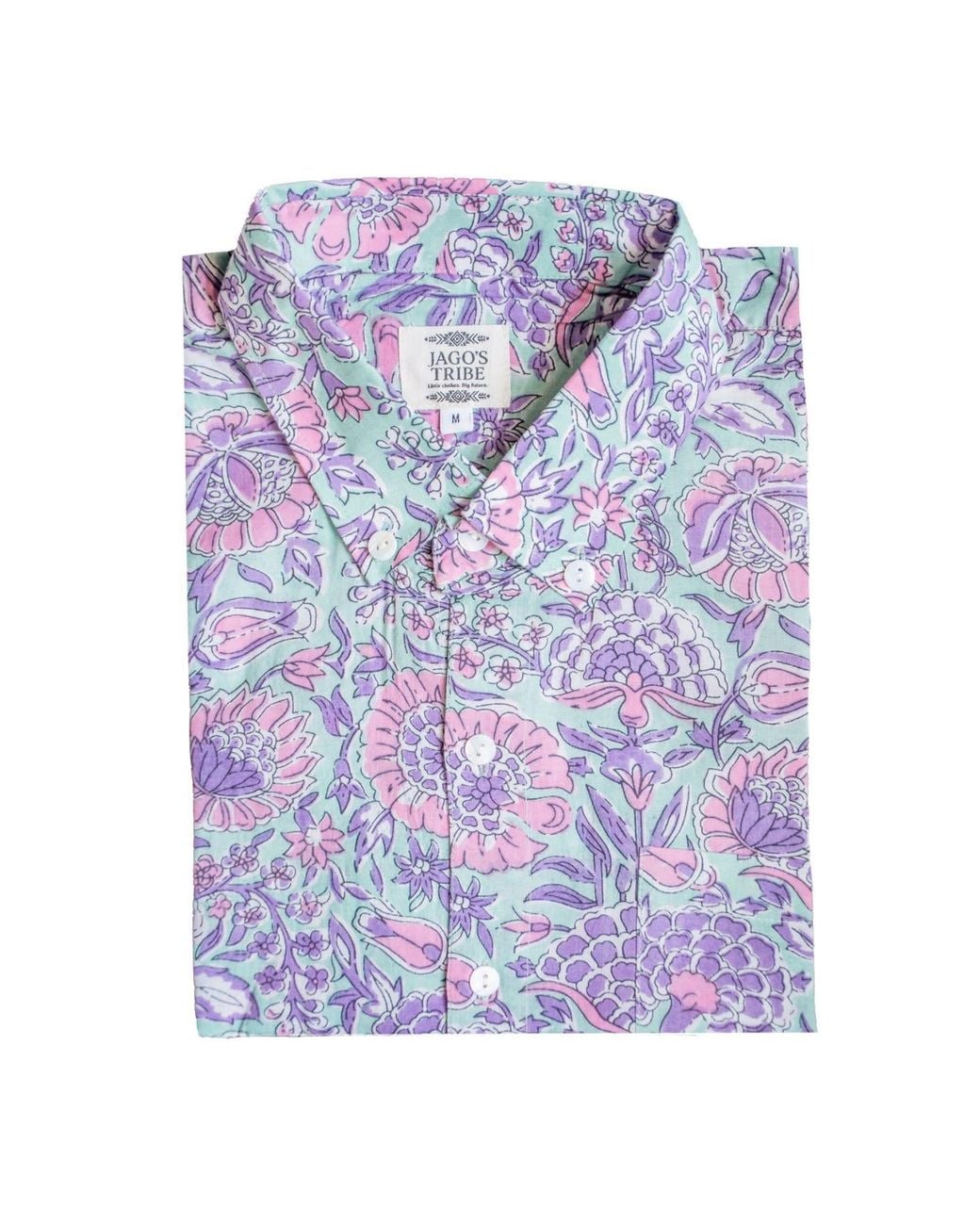 Jago's Tribe Purple Bloom Tribe Shirt for men