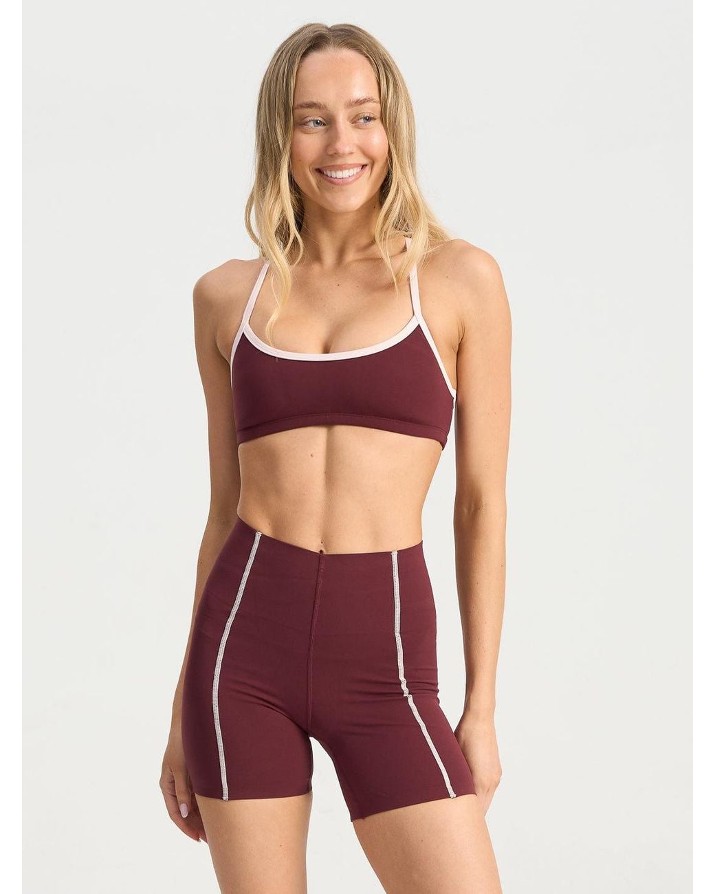 Bondi Active Red Strappy Scoop Bra