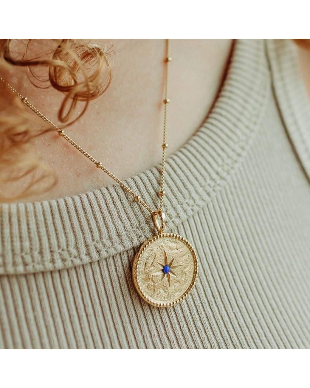Claire Hill Designs Metallic Inspire Shorthand Coin Necklace