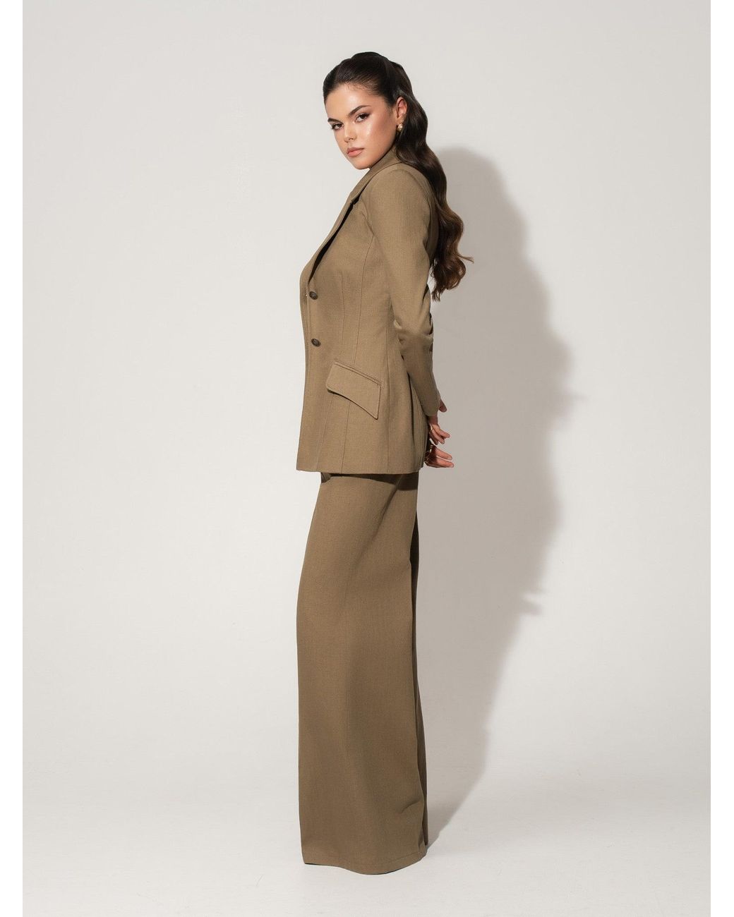 Tia Dorraine Green Single-Breasted Blazer