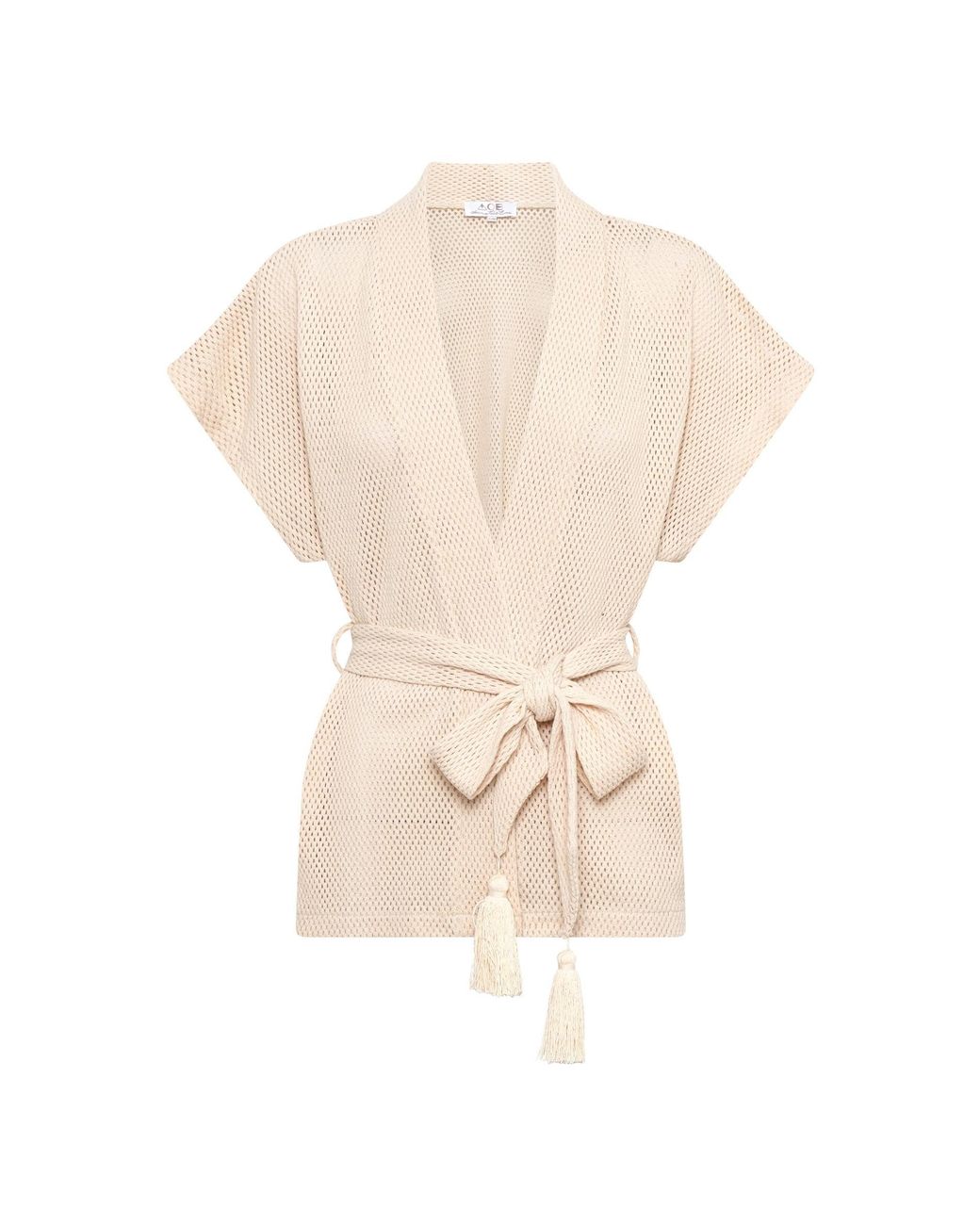 ARMS OF EVE White Neutrals Sardinia Wrap Top