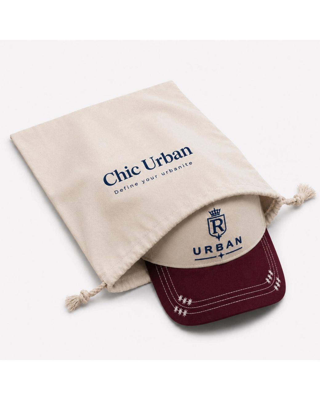 Chic Urban Red Urban Heritage Baseball Cap for men