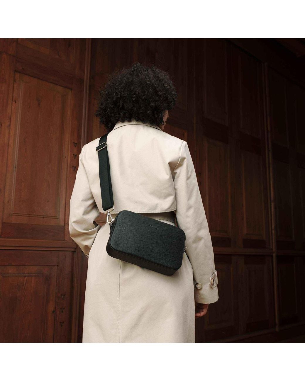 Aarni Black Large Crossbody Bag