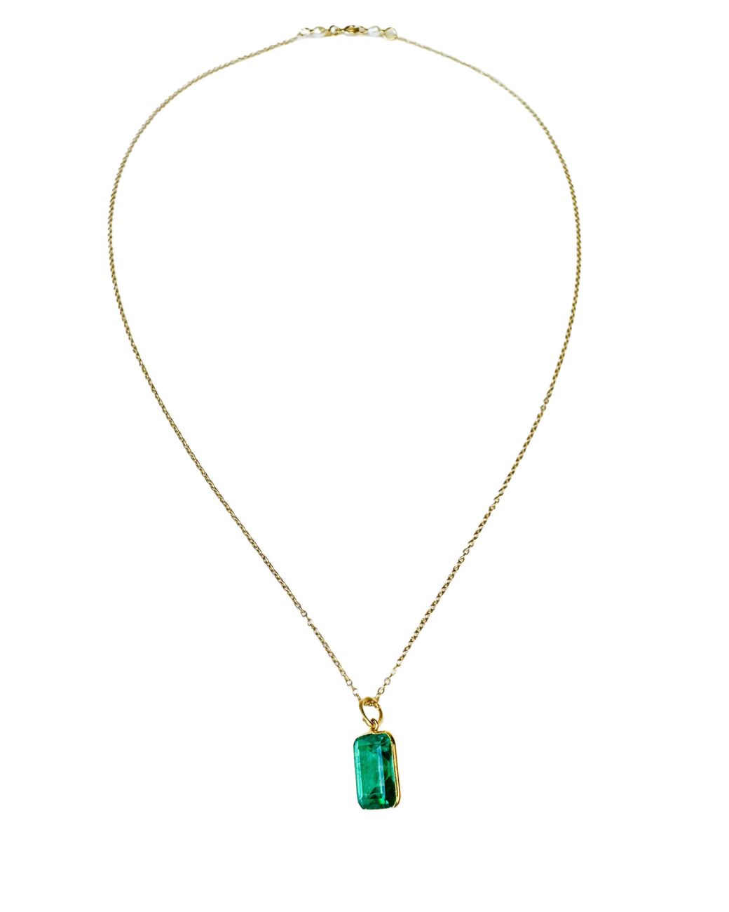 Lexi Jewelry White Light Emerald Necklace