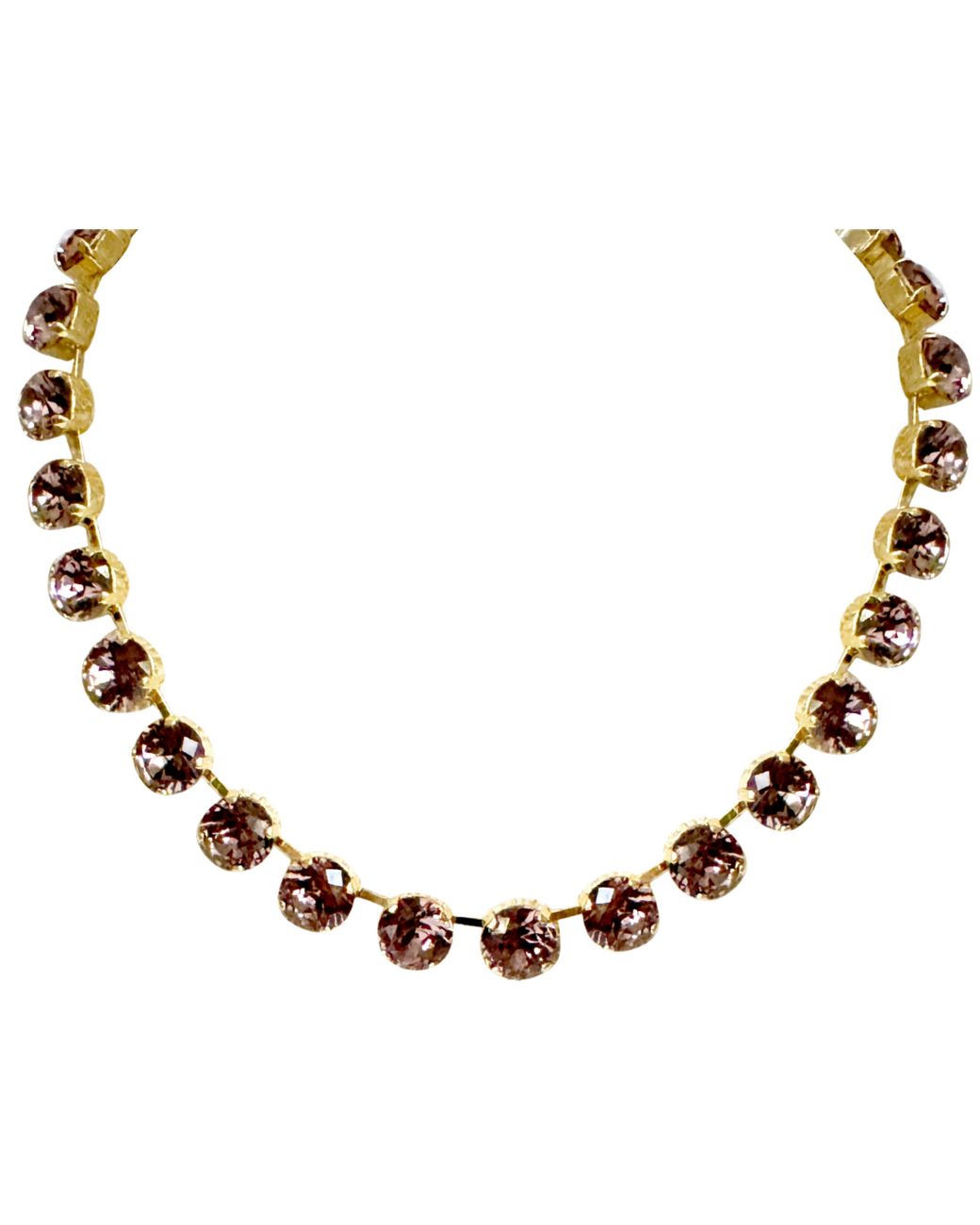 Laura Gray Black Adjustable Crystal Riviera Necklace