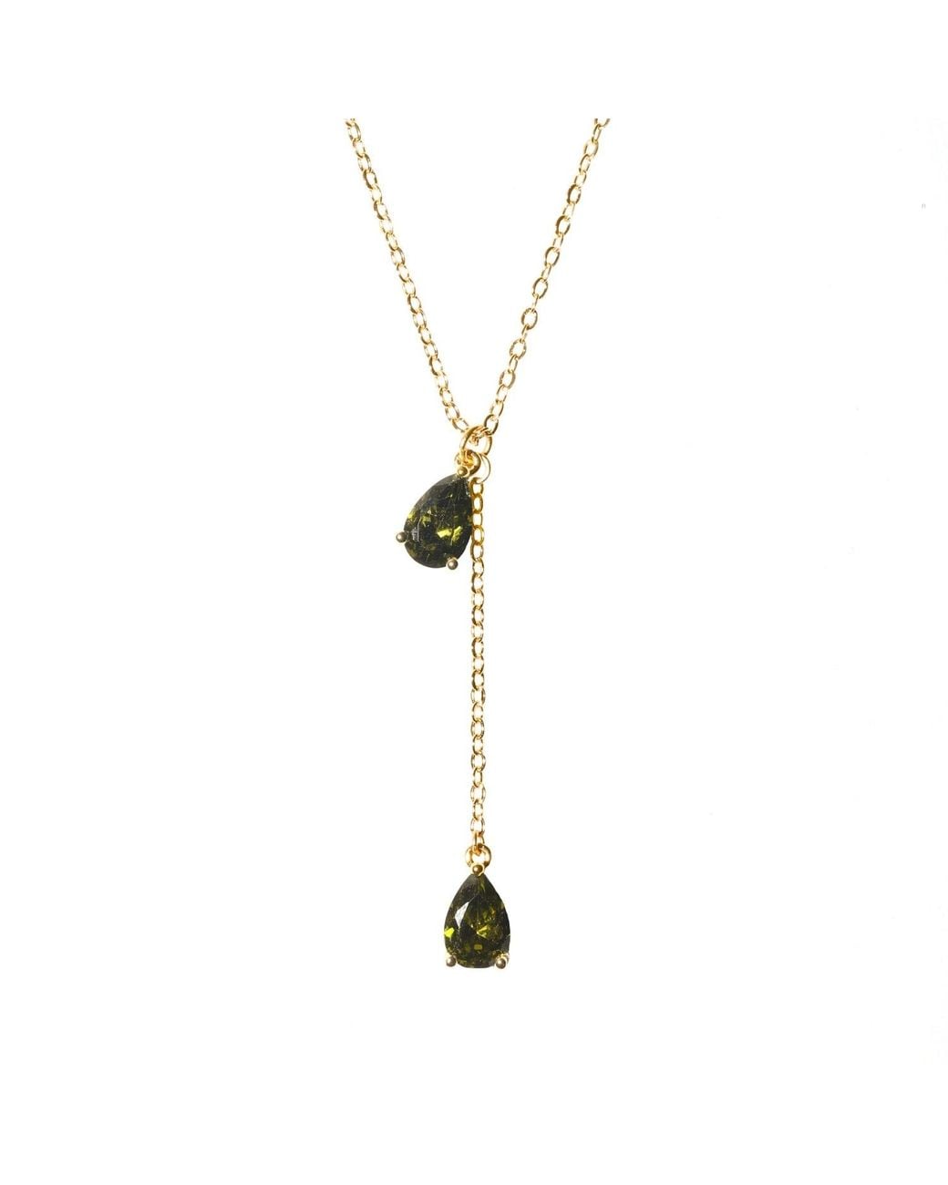 Studio Baloge Metallic Verdelle Lariat Necklace
