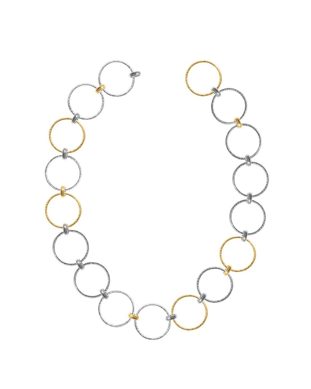 Lucy Quartermaine Metallic Multi Finish Hula Necklace