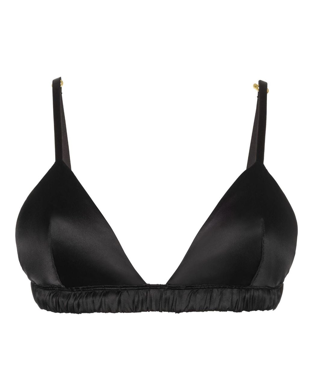 Black Heart Lingerie Black Convertible Silk Triangle Bra
